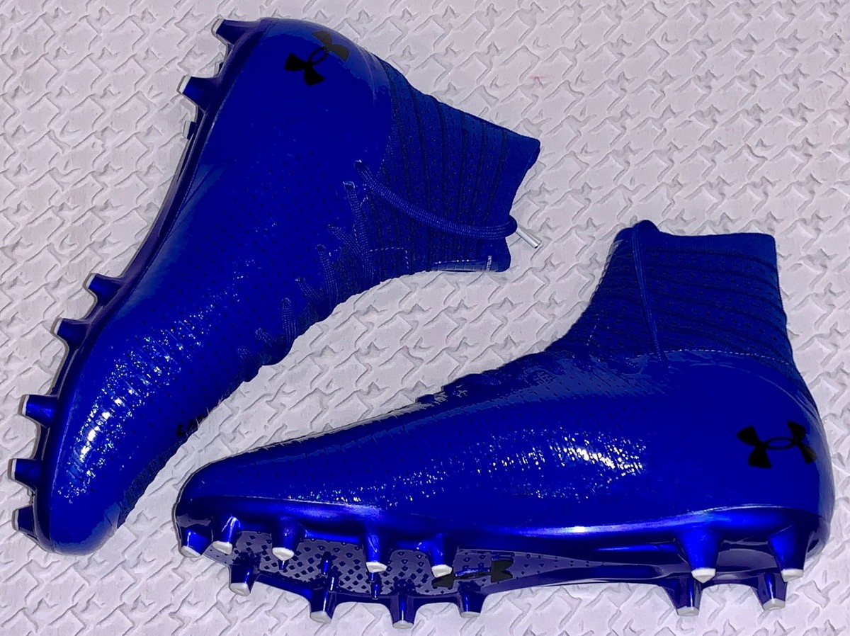 UNDER ARMOUR Highlight 2 MC Knit Royal Blue Football Cleats  display picture 1