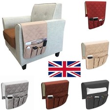 US Sofa Arm Rest TV Remote Control Organizer Holder Caddy Pocket Chair Couch Bag
