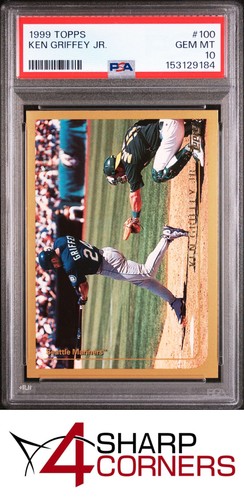 1999 TOPPS #100 KEN GRIFFEY JR. MARINERS HOF PSA 10
