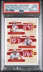 2025 NATIONAL TREASURES HOLO GOLD #PMK BROCK PURDY MCCAFFREY/ KITTLE 10/10 PSA 8