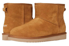 Size 3 - Koolaburra by UGG Koola Mini Suede Ankle Boots Brown Lined Girl s US 3