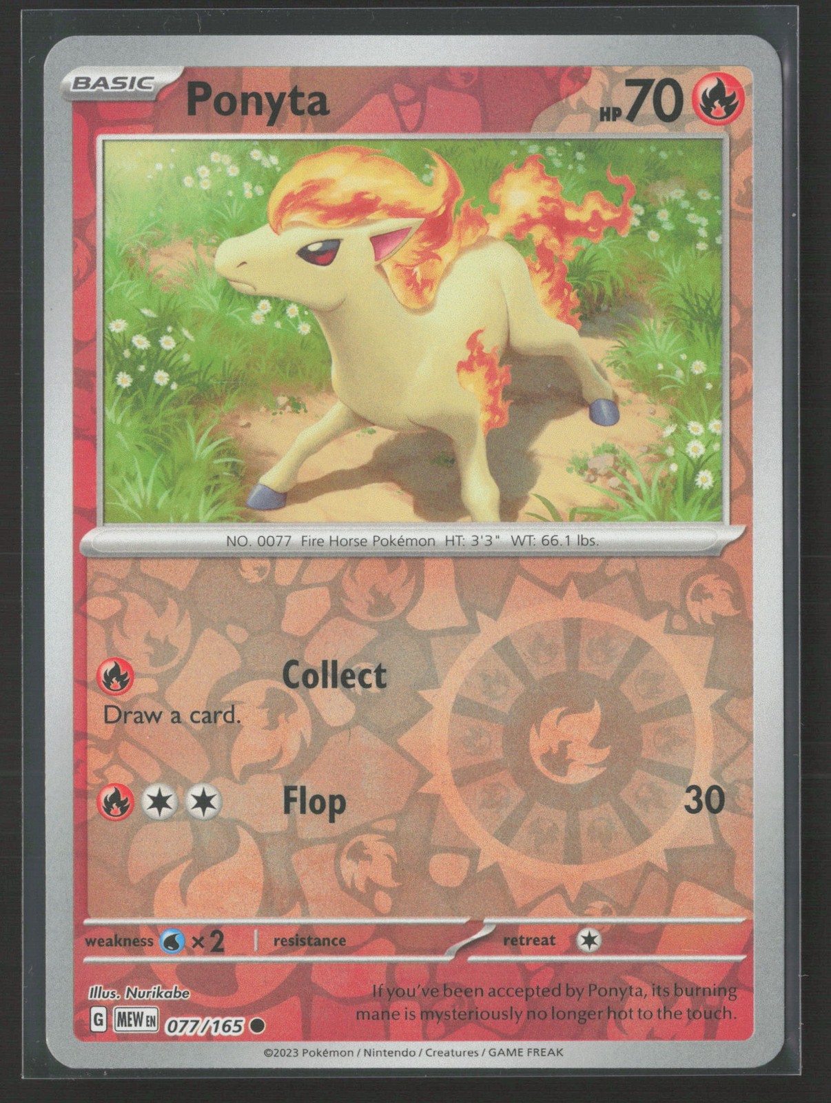 Ponyta Common Delta Species 78/113 NM Pokemon Card Reverse Holo