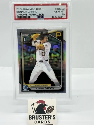 2024 Bowman Draft - Chrome Konnor Griffin #BDC-22 Refractor (RC) PSA10 Pirates