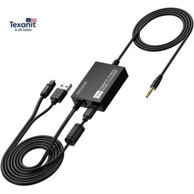 192Khz Digital to Analog Converter - DAC Digital Optical Toslink to 3.5Mm Stereo