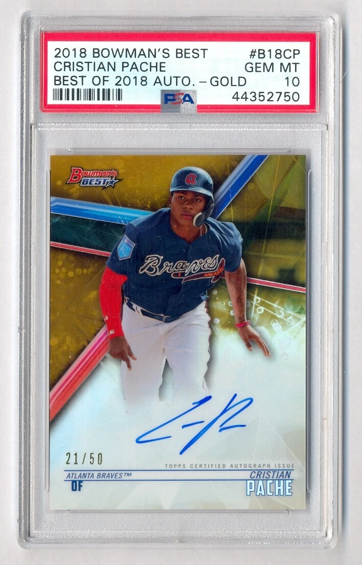 スポーツ選手 2018 Bowman Cristian Pache Auto RC 2018 Bowman's Best - Cristian Pache #B18-CP for sale | eBay