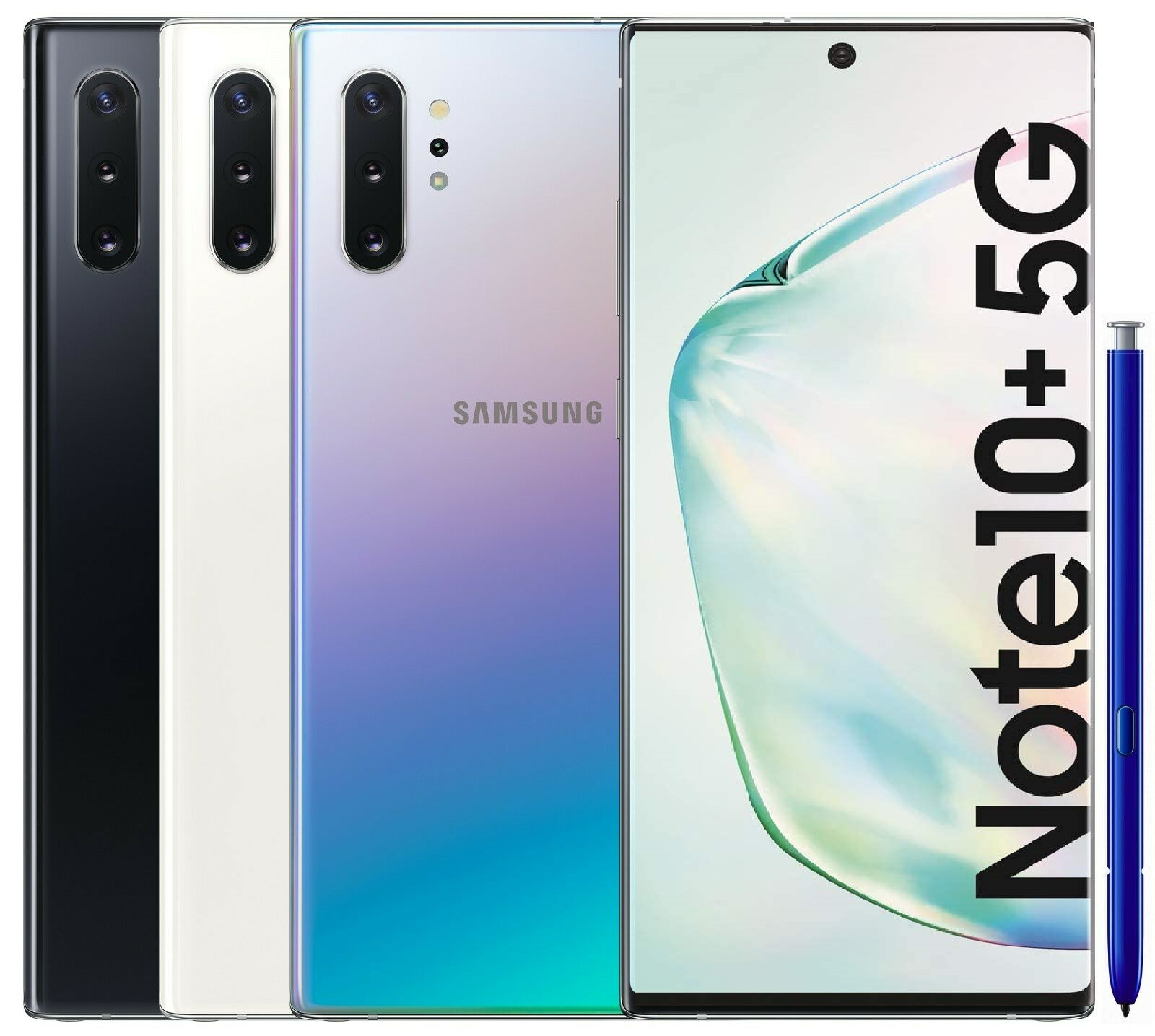  Samsung Galaxy Note 10+ 5G 256GB N976V Verizon + Unlocked  Smartphone - Aura White - (Renewed) : Cell Phones & Accessories