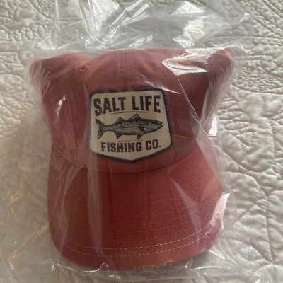 Salt Life Fishing Co Hat Baseball Cap Adjustable Coral Tie Dye New ...