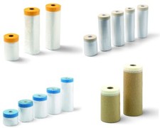 Top Kombi Masker Goldband Klebeband Malerband Abklebeband Abdeckfolie Malerfolie