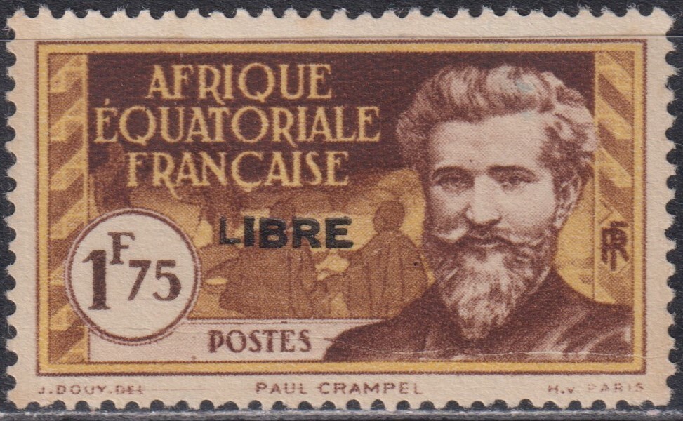 A.E.F.: n°120b **, variété "petit L" à LIBRE (cote 50€)