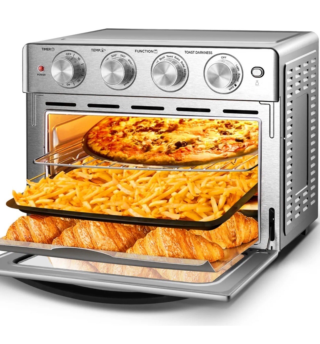 Geek Chef Air Fryer 6 Slice 26QT Air Fryer Toaster Oven Combo Air Fryer