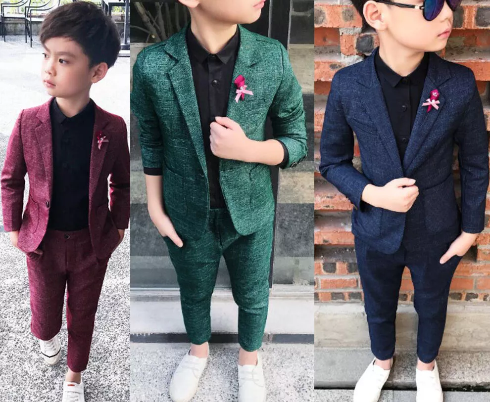 Boys Suit Check Waistcoat Page Boy Prom Suits Wedding Formal Outfit R | eBay