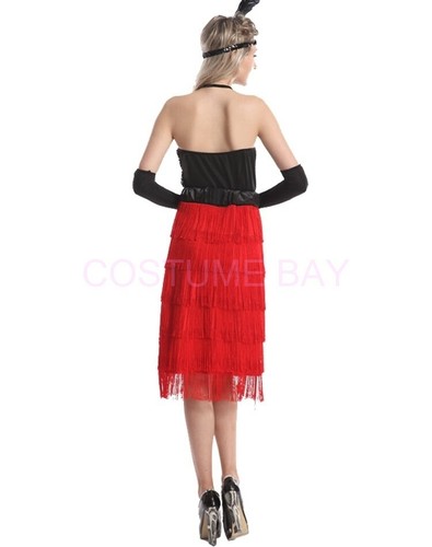 1920s Roaring Gatsby Charleston Flapper Gangster Fancy Dress Sequin Costume - Picture 56 of 57