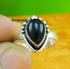 Black Onyx Gemstone ring 925 sterling silver handmade Gift US size 5 to 10