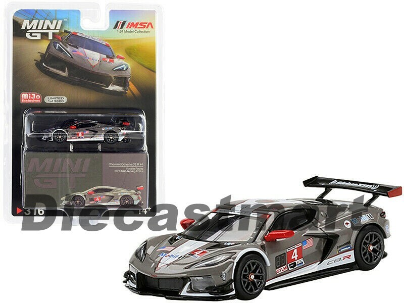 Mini GT 1:64 Chevy Corvette C8.R #4 IMSA Sebring 12 Hrs