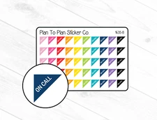 1635-8~~On Call Corner Planner Stickers.