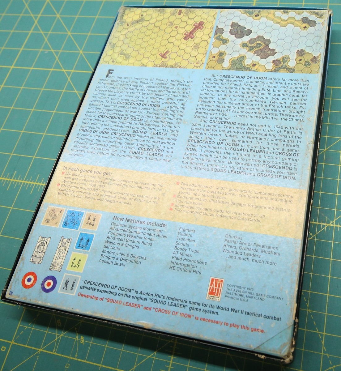 Avalon Hill - Squad Leader Crescendo of Doom - Incomplete Avalon Hill - Squad Leader Crescendo of Doom - Incomplete