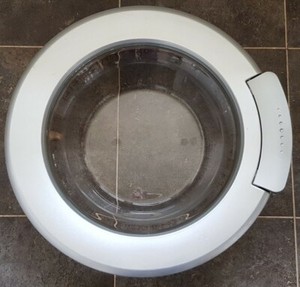 BEKO WMA1510S SILBERGRAU WASCHMASCHINENTÜR KOMPLETT MIT SCHARNIER UND RIEGEL