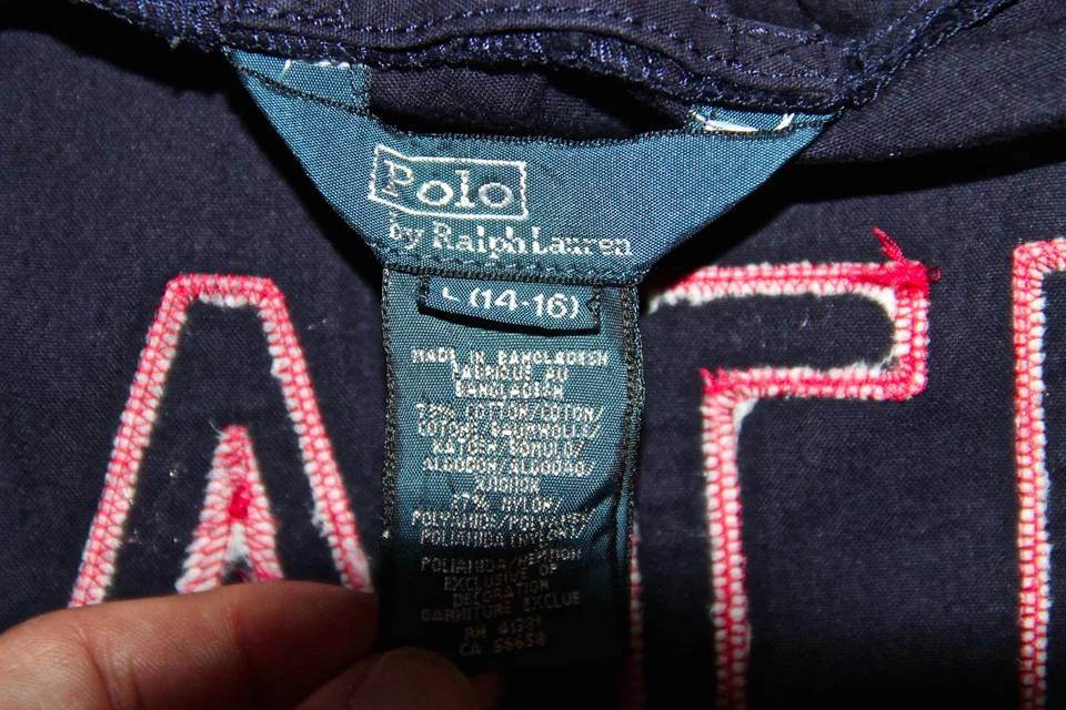 jolie veste garçon POLO by RALPH LAUREN great britain big pony taille 14-16 ans - Photo 3/3