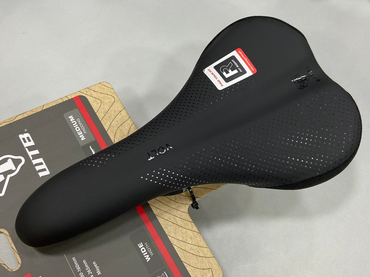 WTB Volt Wide Titanium Rail Medium Padding 150x265mm Saddle (Black