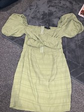 ladies gorgeous cut out off the shoulder dress size 10 pretty little thing 