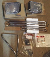 VELVAC 713154 DOOR/FENDER MOUNT SIDE MIRROR KIT 1992 FORD E L/R STAINLESS MANUAL