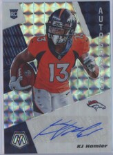 2020 Panini Mosaic Rookie Autographs Mosaic #RA19 K.J. Hamler Broncos RC Auto