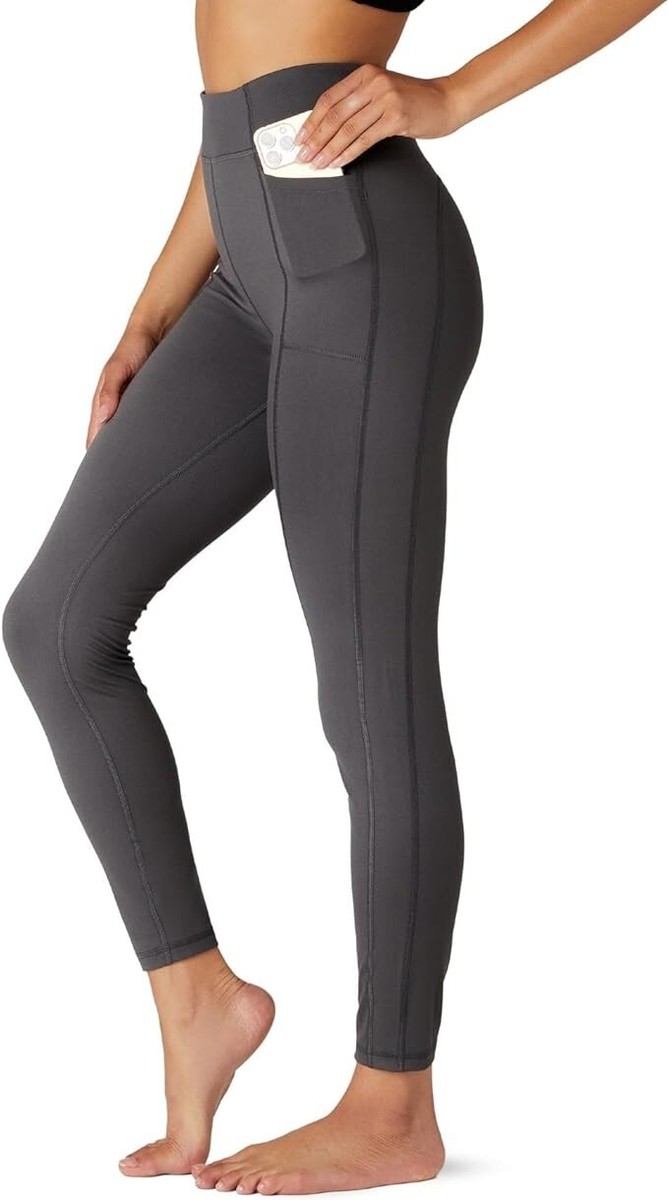 FM London High Waisted Leggings with Pockets Buttery Soft Leggings for  Women