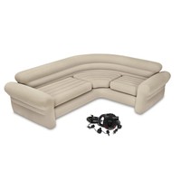 Intex Inflatable Corner Living Room Sectional Sofa + Air Pump | 68575ep + 66623e on sale Intex Inflatable Corner Living Room Sectional Sofa + Air Pump | 68575ep + 66623e on sale