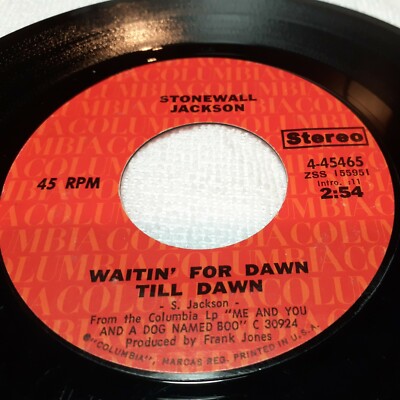 Columbia 45 Rpm ''Push The Panic Button'' By Stonewall Jackson