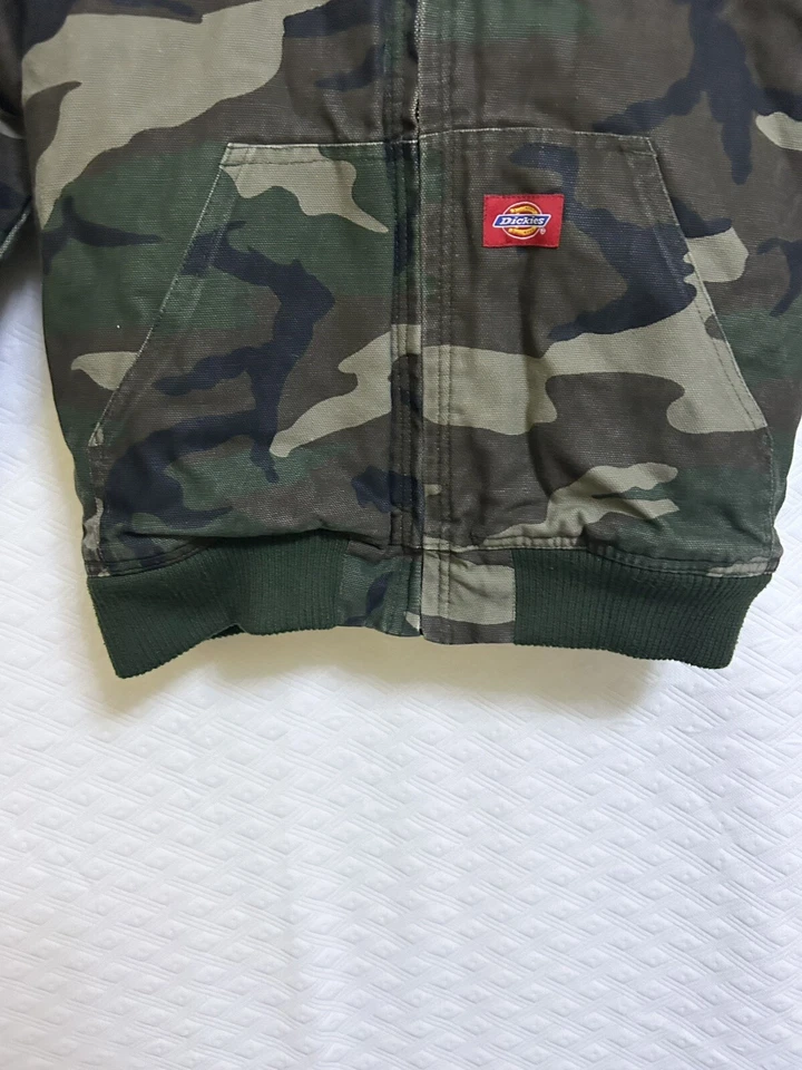 DICKIES Sz S (8/10) Insulated Camouflage Pattern Hooded Jacket! - Image 3 of 4