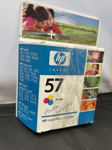 HP Ink Cartridge 57 Tri-Color Expired July 2006 New In Package - Picture 2 of 9