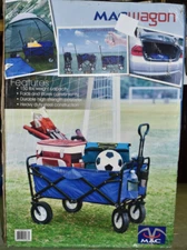 New MacWagon ~ WTC-111 ~ Blue Outdoor Utility Wagon / Cart