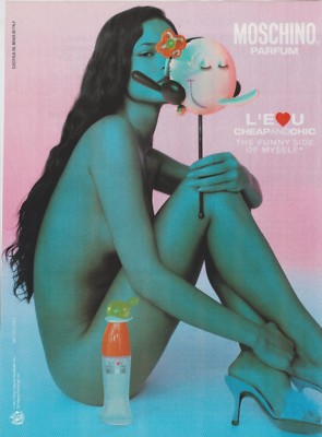Paper advertising - advertising paper - L'Eau Cheap and Chic de Moschino