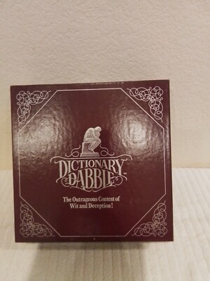 Dictionary Dabble Board Game Alna 1986