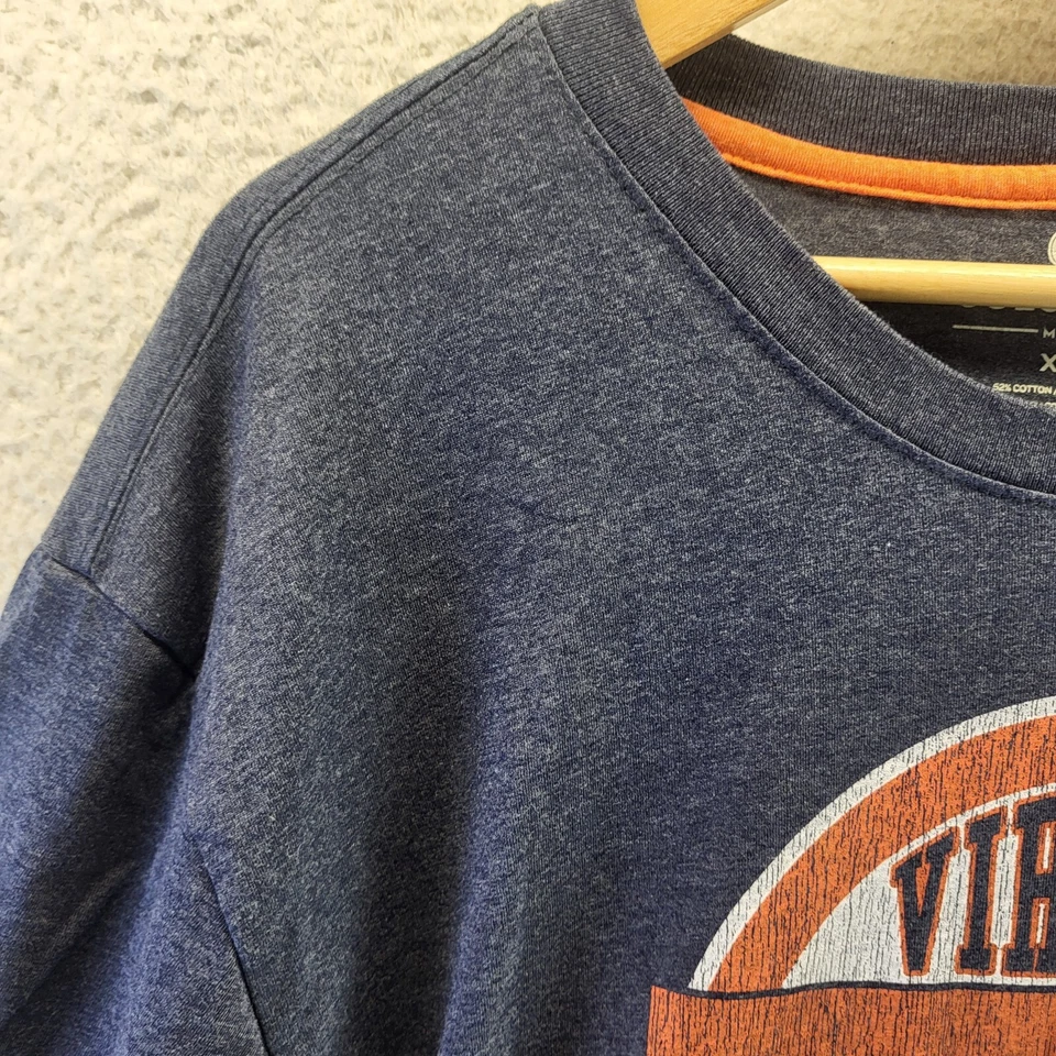 Virginia Cavaliers Shirt Mens 2XL XXL Blue Colosseum Tee Long Sleeve Pullover - Image 2 of 4
