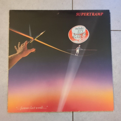 Supertramp  Famous Last Words  Vinyl LP Schallplatte   1982  EU  OIS  EX/EX
