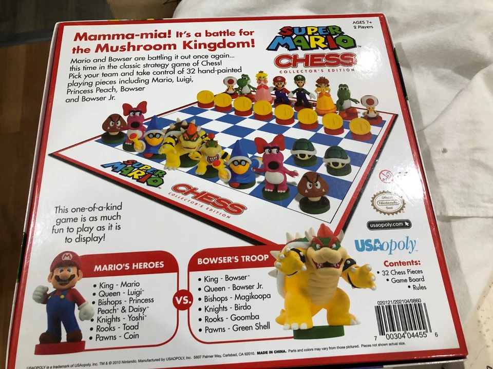 Juego de Ajedrez Nintendo Super Mario Bros Brothers Edición Coleccionista Foto 4 de 4