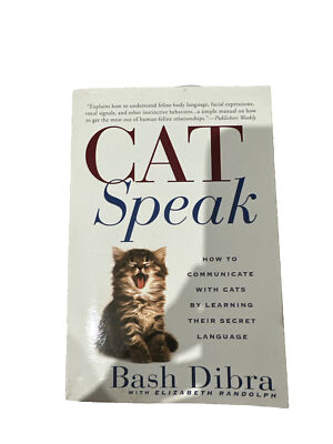 CAT SPEAK Book by Bash Dibra ~ Hard Cover/Dust Jacket ~ Good Condition