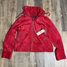 NWT Jones New York Signature Womens Red Hoodie Mock Neck PM