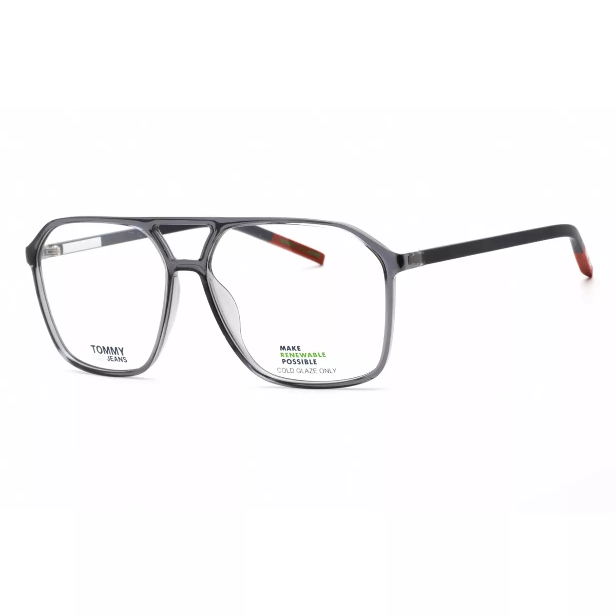 Tommy Hilfiger Men s Eyeglasses Grey Plastic Rectangular Frame TJ
