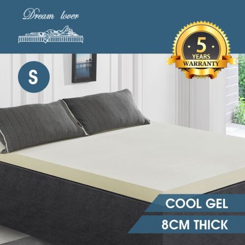 SINGLE Bedding Bamboo Cover Memory Foam Mattress Topper Underlay *DREAM LOVER - Picture 1 of 8