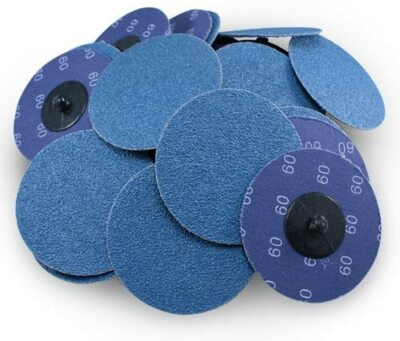 #ad 25X 3 inch 24 36 60 80 Grit Zirconia Roll Lock Sanding Grinding Disc Die Grinder $18.04