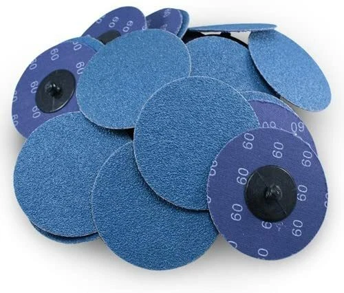 25Pcs 3 inch 60 Grit Sanding Disc R Type Discs Abrasive Roll Lock Die Grinder US - Bild 1 von 4