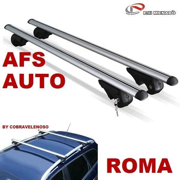 Cross Auto Barre Portatutto Per Toyota Land Cruiser Prado 120 (2002-2008) – Alluminio, Portata 75kg, Set 2 Pezzi Nero