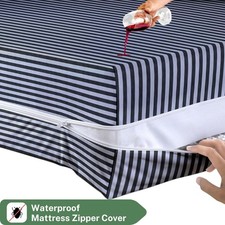 ANTI BED BUG MATTRESS PROTETCOR ZIPPED COVER TOTAL ENCASEMENT DOUBLE & KING SIZE