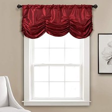 (TG. Valance) Lush Decor - Mantovana da giardino, colore: Rosso - NUOVO