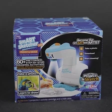 Smart Sketcher 2.0 Projector Kids Project & Sketch 1 Cartridge/ Adapter Open Box