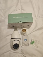 WiFi Smart Camera Bulb with 360° View and Motion Detection Lot Of 4