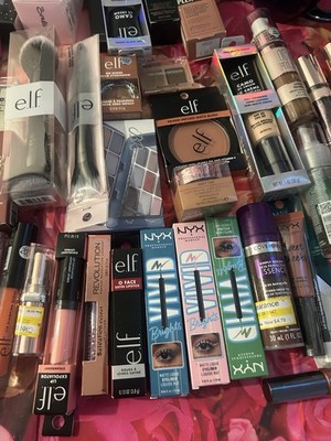 15 Piece Makeup Mystery Bundle | e.l.f., NYX, Revolution, Covergirl & More | New