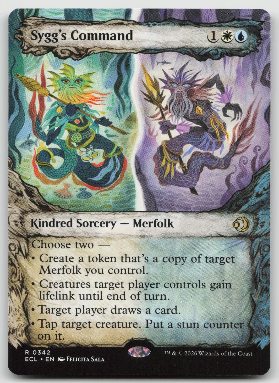 Sygg's Command (Showcase) 342 Lorwyn Eclipsed Rare Magic: The Gathering NM/M